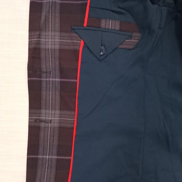 Philosophy Women's Plaid Blazer Long Sleeve Brown Preppy Dark Academia Size 6 - Picture 7 of 8